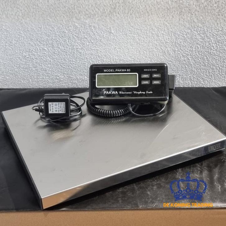 Pakwa 60 | Digitale Pakketweegschaal | Vloerweegschaal |60kg, Doe-het-zelf en Verbouw, Weegschalen, 50 tot 100 kg, Zo goed als nieuw