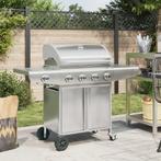 vidaXL Gasbarbecue met 5 branders roestvrij staal, Verzenden, Nieuw