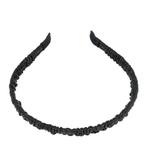 Haarband Diadeem 1cm – Gerimpeld Imitatie Lakleer – Zwart, Sieraden, Tassen en Uiterlijk, Uiterlijk | Haarverzorging, Nieuw