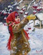 Vladimir Goussev (1957) - Jour dHiver - Fillette aux