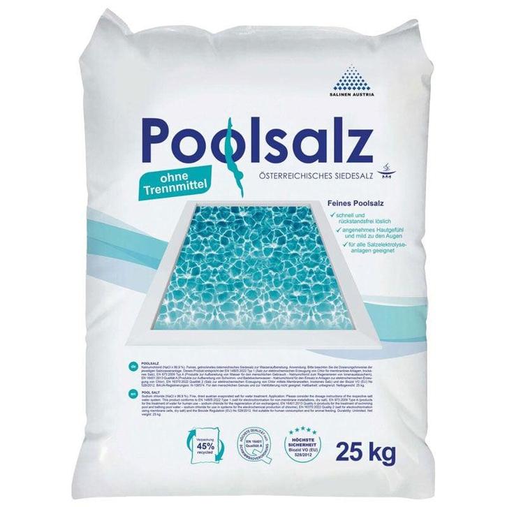 Poolsalz zwembadzout zak 25kg, Tuin en Terras, Zwembad-toebehoren, Ophalen of Verzenden