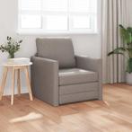 vidaXL Vloer Sofa Bed 2-in-1 Taupe 74x77x81 cm Stof, Huis en Inrichting, Banken | Bankstellen, Verzenden, Nieuw, Stof, Minder dan 150 cm