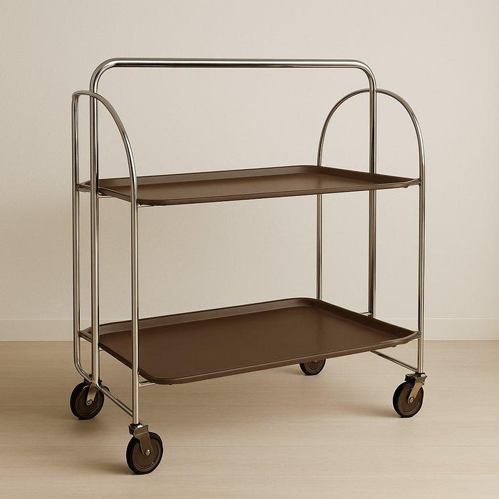 Serveerwagen - Bakeliet, Plastic, Metaal - Serveertrolley, Antiek en Kunst, Curiosa en Brocante