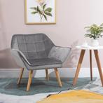 TRUUSK Oorfauteuil Enkele Stoel Relaxfauteuil Met Fluweel, S, Huis en Inrichting, Stoelen, Verzenden, Nieuw