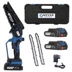 Mini Kettingzaag NG3 - Met Koffer, Oplader & 2x Accu (2.0Ah), Tuin en Terras, Verzenden, Nieuw, Boomzaag, NovarGarden