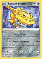 Radiant Steelix 124/196 Lost Origin, Ophalen of Verzenden, Nieuw, Losse kaart, Foil