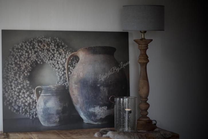 Cilinder lampenkap  Kiss grey 20 cm, Huis en Inrichting, Lampen | Lampenkappen, Nieuw, Ophalen of Verzenden