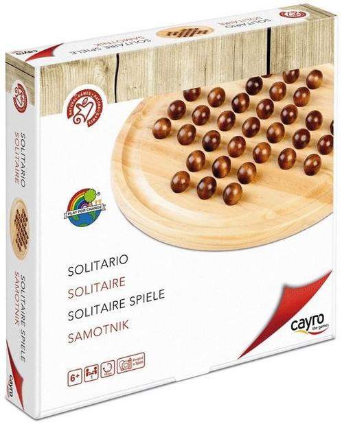 Solitaire | Cayro - Gezelschapsspellen, Hobby en Vrije tijd, Gezelschapsspellen | Bordspellen, Nieuw, Verzenden