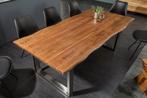 Massief houten eettafel MAMMUT NATURE 160cm acacia, Ophalen of Verzenden, Nieuw