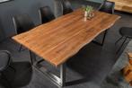 Massief houten eettafel MAMMUT NATURE 160cm acacia, Huis en Inrichting, Tafels | Eettafels, Ophalen of Verzenden, Nieuw