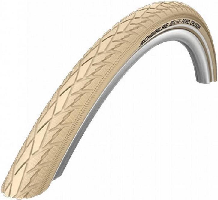Schwalbe Buitenband - Road Cruiser - 28 inch x 1.60 - Creme, Fietsen en Brommers, Fietsaccessoires | Overige Fietsaccessoires