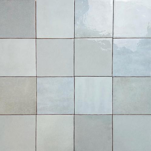 Equipe wandtegel artisan aqua 13,2x13,2 random licht blauw, Doe-het-zelf en Verbouw, Tegels, Wandtegels, Nieuw, 10 m² of meer