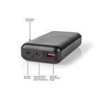Nedis Powerbank | 20000 mAh | 2x 3.0 A | Outputs: 2, Verzenden, Nieuw, Nedis