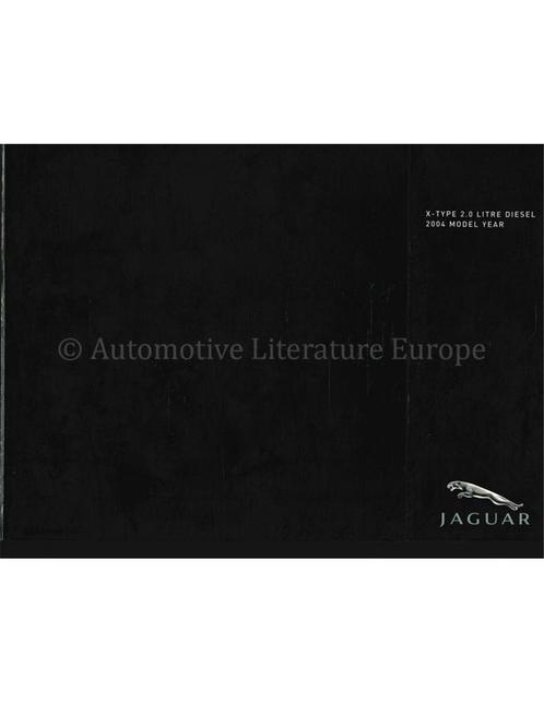 2004 JAGUAR X TYPE MEDIA HARDCOVER BROCHURE ENGELS, Boeken, Auto's | Folders en Tijdschriften