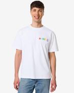 HEMA T-shirt voor volwassenen Pride wit, Kleding | Dames, T-shirts, Verzenden, Nieuw, Wit