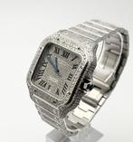 Cartier - Santos de Cartier Custom Diamonds Iced Out -, Sieraden, Tassen en Uiterlijk, Nieuw