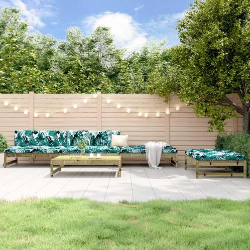 vidaXL 5-delige Loungeset geïmpregneerd grenenhout, Tuin en Terras, Tuinsets en Loungesets, Loungeset, Nieuw, 5 zitplaatsen, Verzenden