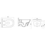 Wiesbaden Stereo Wandcloset Rimless met Bidetkraan -, Ophalen of Verzenden, Nieuw