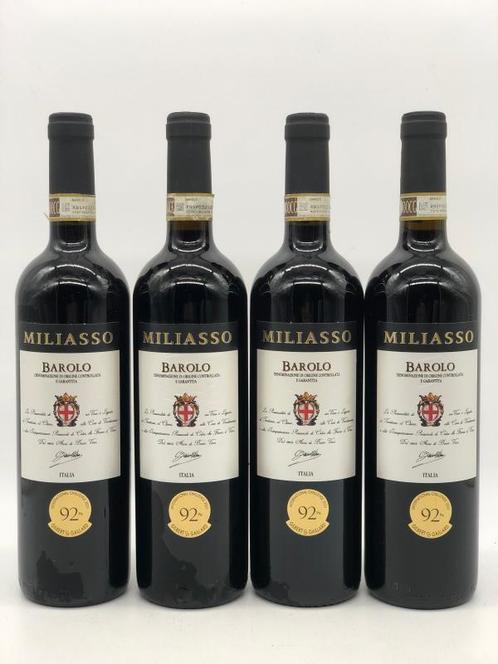 4 x 75cl Barolo Miliasso 2017 (Piemonte, rood) (rood), Verzamelen, Wijnen, Italië, Rode wijn, Nieuw, Ophalen of Verzenden