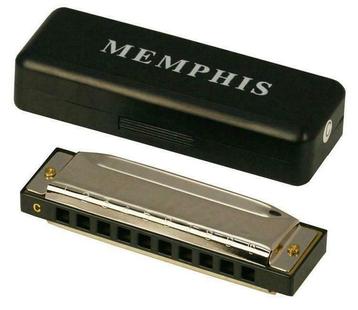 Mondharmonica Blues in C  in CASE - Geen Verzendkosten beschikbaar voor biedingen