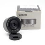 Canon 22mm F2 STM EOS-M Mount Objectief Zwart (Occasion), Ophalen of Verzenden, Zo goed als nieuw, Groothoeklens