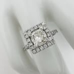 Verlovingsring - 14 karaat Witgoud - 1.44ct. tw. Diamant