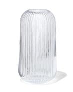 HEMA Vaas voor geurstokjes 7x10cm glas ribbel transparant, Verzenden, Nieuw