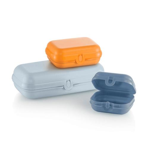 Tupperware Set Eco Smartclip Bakjes, Huis en Inrichting, Keuken | Tupperware, Blauw, Groen, Oranje, Nieuw, Ophalen of Verzenden