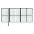 vidaXL Poort 400x150 cm staal groen, Tuin en Terras, Verzenden, Nieuw