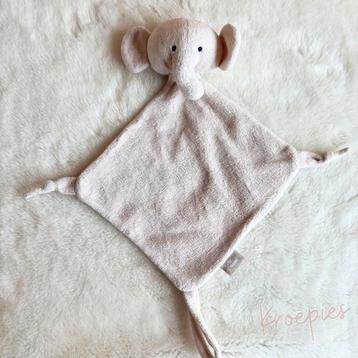 JOLLEIN knuffeldoekje speendoekje olifant | Gebroken wit beschikbaar voor biedingen