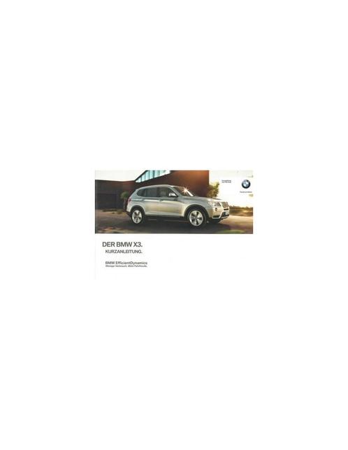 2011 BMW X3 VERKORT INSTRUCTIEBOEKJE DUITS, Auto diversen, Handleidingen en Instructieboekjes
