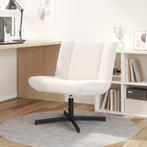 vidaXL Draaistoel Crème 63 x 75 x 76 cm Stof, Verzenden, Nieuw