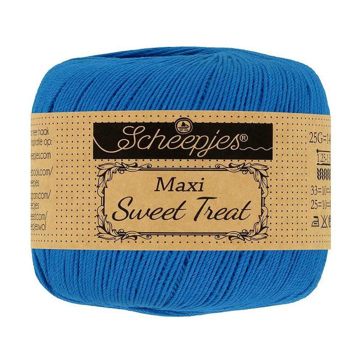 Scheepjes Maxi Sweet Treat - 201 electric blue - Gemerceri, Hobby en Vrije tijd, Breien en Haken, Ophalen of Verzenden