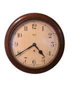 Wandklok - Smiths Enfield -mahogany station round dial wall