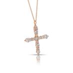 Ketting met hanger - 18 karaat Roségoud - 1.78ct. tw.