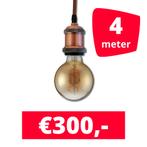 LED Railverlichting Horeca Craft Brown 4 spots + 4M rails, Ophalen of Verzenden