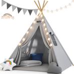 Tipi Speeltent Grijs 160x120x120cm (Speelhuizen, Speelgoed), Kinderen en Baby's, Speelgoed | Speeltenten, Verzenden, Nieuw