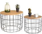 2dekans | LIFA LIVING Moderne Bijzettafel - Set van 2 -, Huis en Inrichting, Tafels | Eettafels, Ophalen of Verzenden, Zo goed als nieuw