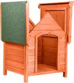 tectake Hondenhok voor buiten, grote hut voor hond, winterbe, Verzenden, Zo goed als nieuw