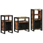 vidaXL Badkamermeubelset met plank 3 pcs Multikleur 55 x 35, Verzenden, Nieuw
