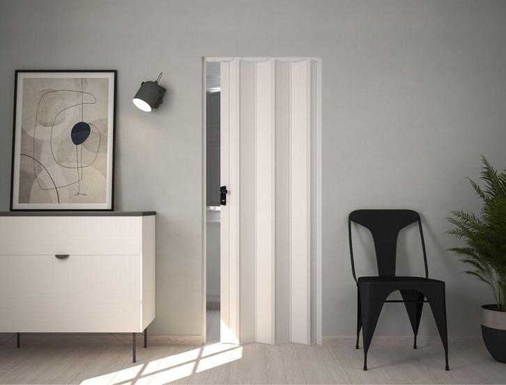 Opruiming Stijlvolle Balci Nora Vouwdeur | Wit | 87x214 cm, Doe-het-zelf en Verbouw, Deuren en Horren, Vouwdeur, Nieuw, Kunststof