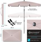 Stokparasol -  parasol 200x200 cm - inclusief beschermhoes, Tuin en Terras, Tuinsets en Loungesets, Verzenden, Nieuw