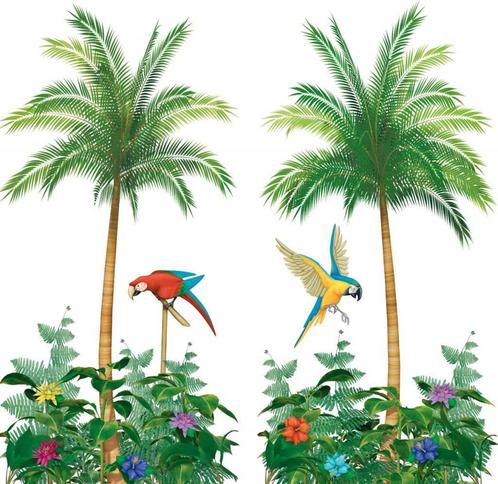Palmboom Wanddecoratie 1,65m 2st, Hobby en Vrije tijd, Feestartikelen, Nieuw, Verzenden