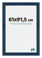 Fotolijst 61x91,5 cm - Donkerblauw Geveegd - MDF - Mura, Verzenden, Nieuw