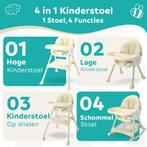 ComfyKidz 4 in 1 Beige Kinderstoel!, Kinderen en Baby's, Kinderstoelen, Verzenden, Nieuw, Meegroeistoel, Afneembaar eetblad
