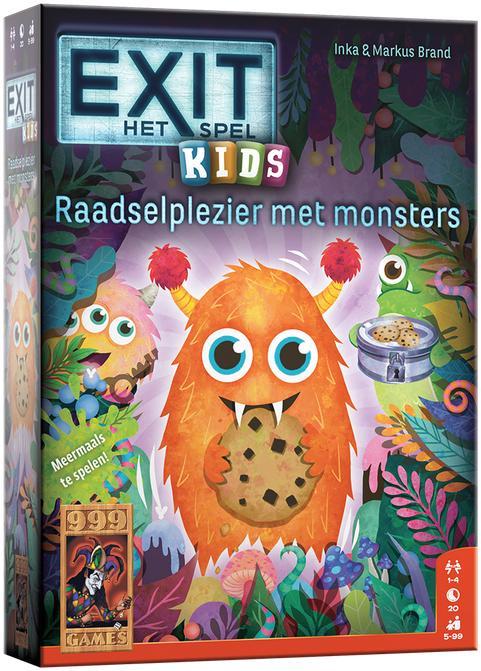 EXIT - Kids Raadselplezier met Monsters | 999 Games -, Hobby en Vrije tijd, Gezelschapsspellen | Bordspellen, Nieuw, Verzenden