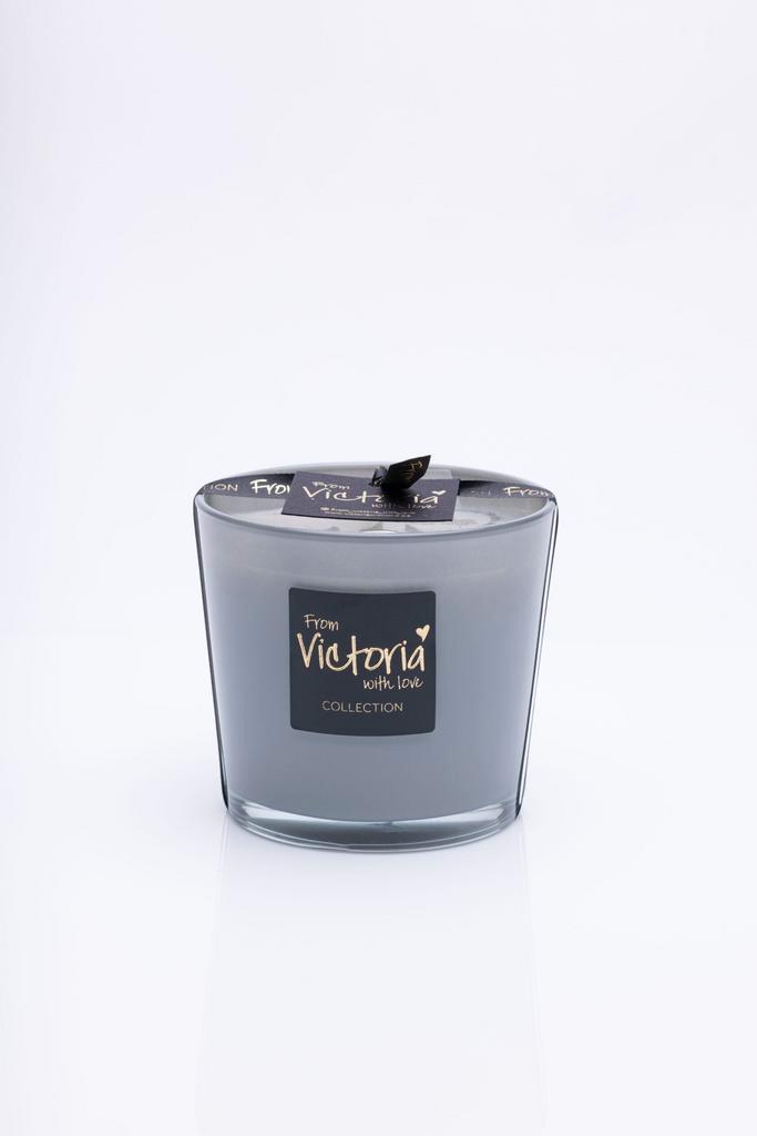 Victoria with love - Glossy grijs, Huis en Inrichting, Woonaccessoires | Kandelaars en Kaarsen, Ophalen of Verzenden