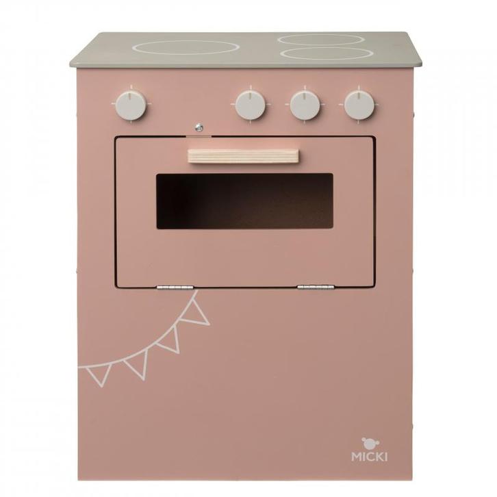 Micki Houten speelkeuken (roze) (Houten & binnen speelgoed), Kinderen en Baby's, Speelgoed | Poppenhuizen, Nieuw, Ophalen of Verzenden