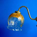 Plafondlamp - Messing, Mondgeblazen glas, Antiek en Kunst, Curiosa en Brocante