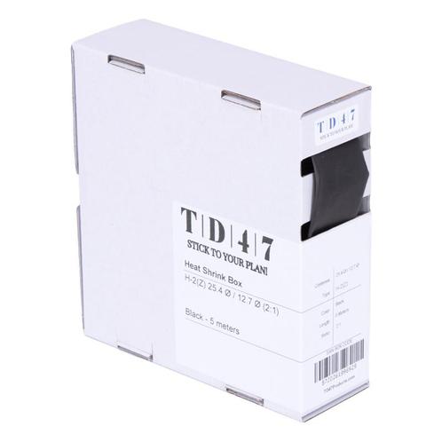 TD47 Krimpkous Box H-2(Z) 25.4Ø / 12.7Ø 5m - Zwart, Doe-het-zelf en Verbouw, Gereedschap | Handgereedschap, Nieuw, Verzenden